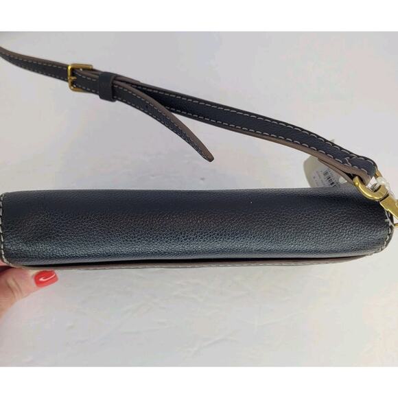 Fossil Women's Jori Wallet On Chain Black Crossbody SHB3155001 Flap Leather Club - Picture 8 of 11